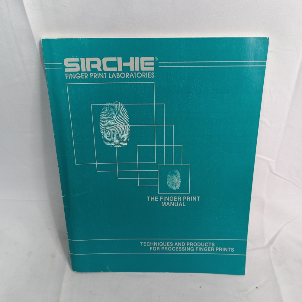 Sirchie Finger Print Manual FPM100 Rev 2 Forensic Science Guide Catalog
